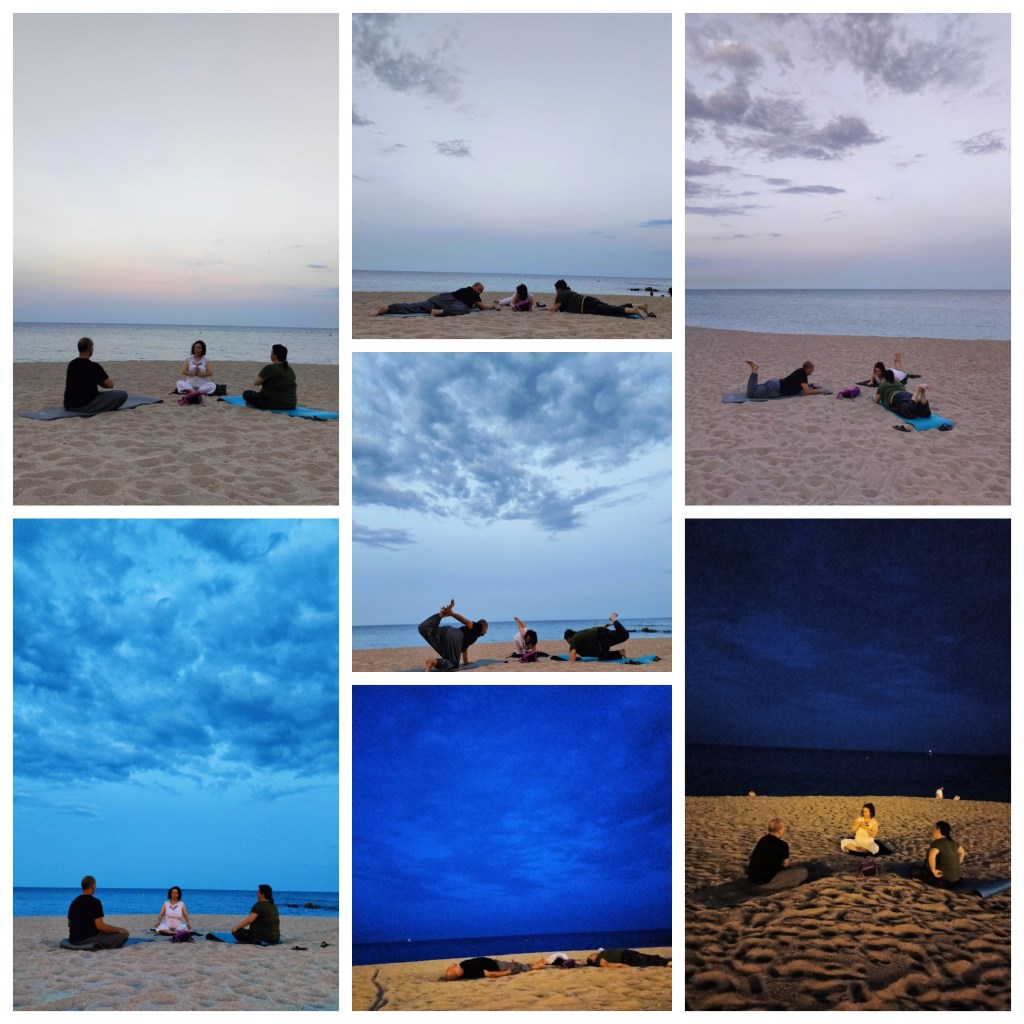 Sadhana frente al&nbsp;mar